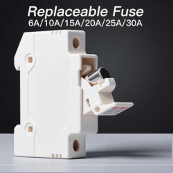 Soclu siguranta fuzibila DC SINOTIMER STPV-32D, 32A, 1000V DC, cartus 10x38 mm, pentru sisteme fotovoltaice